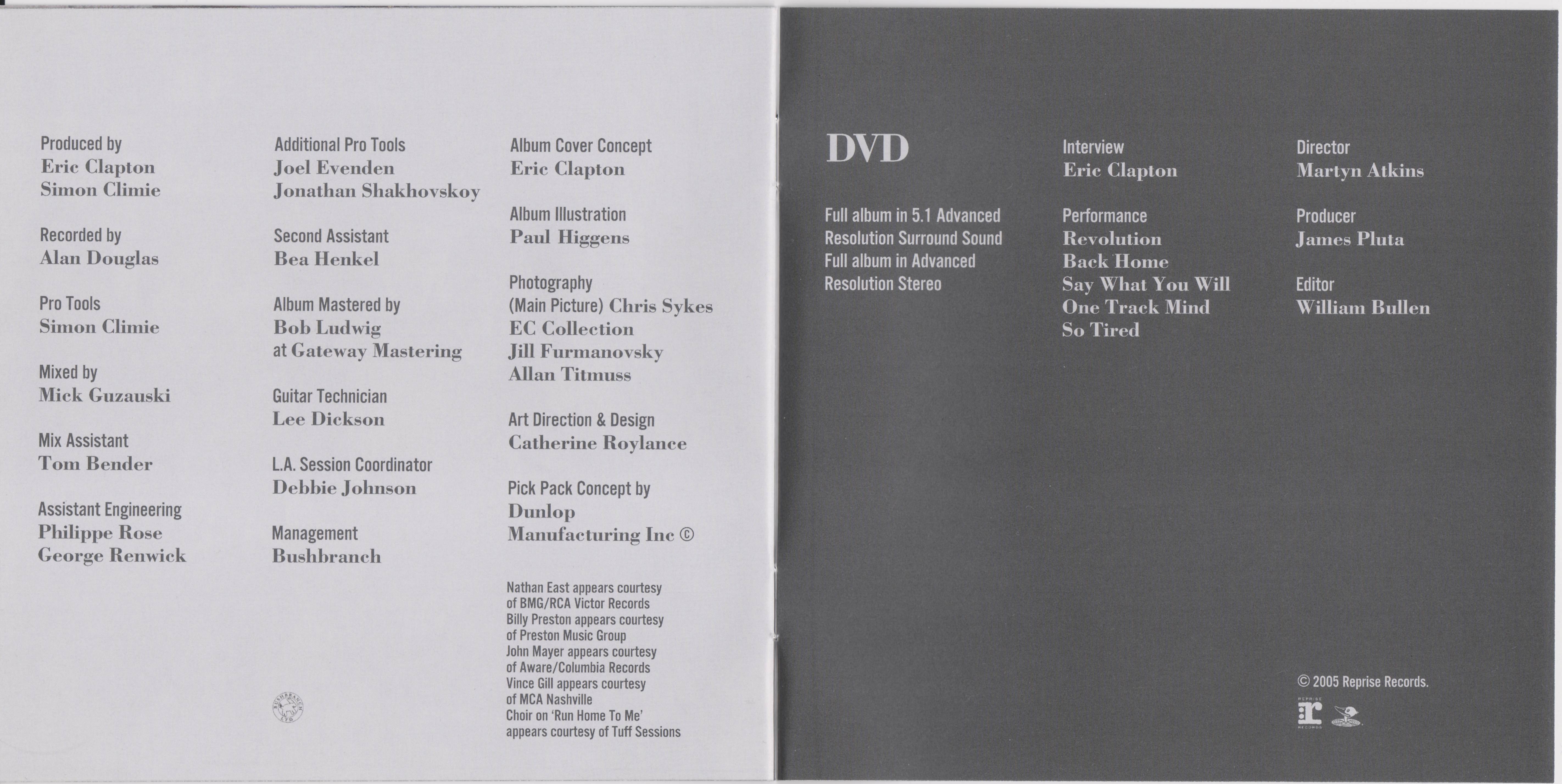 Eric Clapton Back Home : Booklet 6